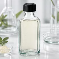 Kompakte Schraubverschlussflasche 50ml Meplat klar mit dichtem Verschluss für Laborbedarf
