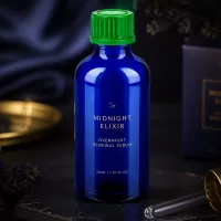 Robuste 50ml Blauglasflasche mit ergonomischem Verschluss für tägliche Kosmetikroutine