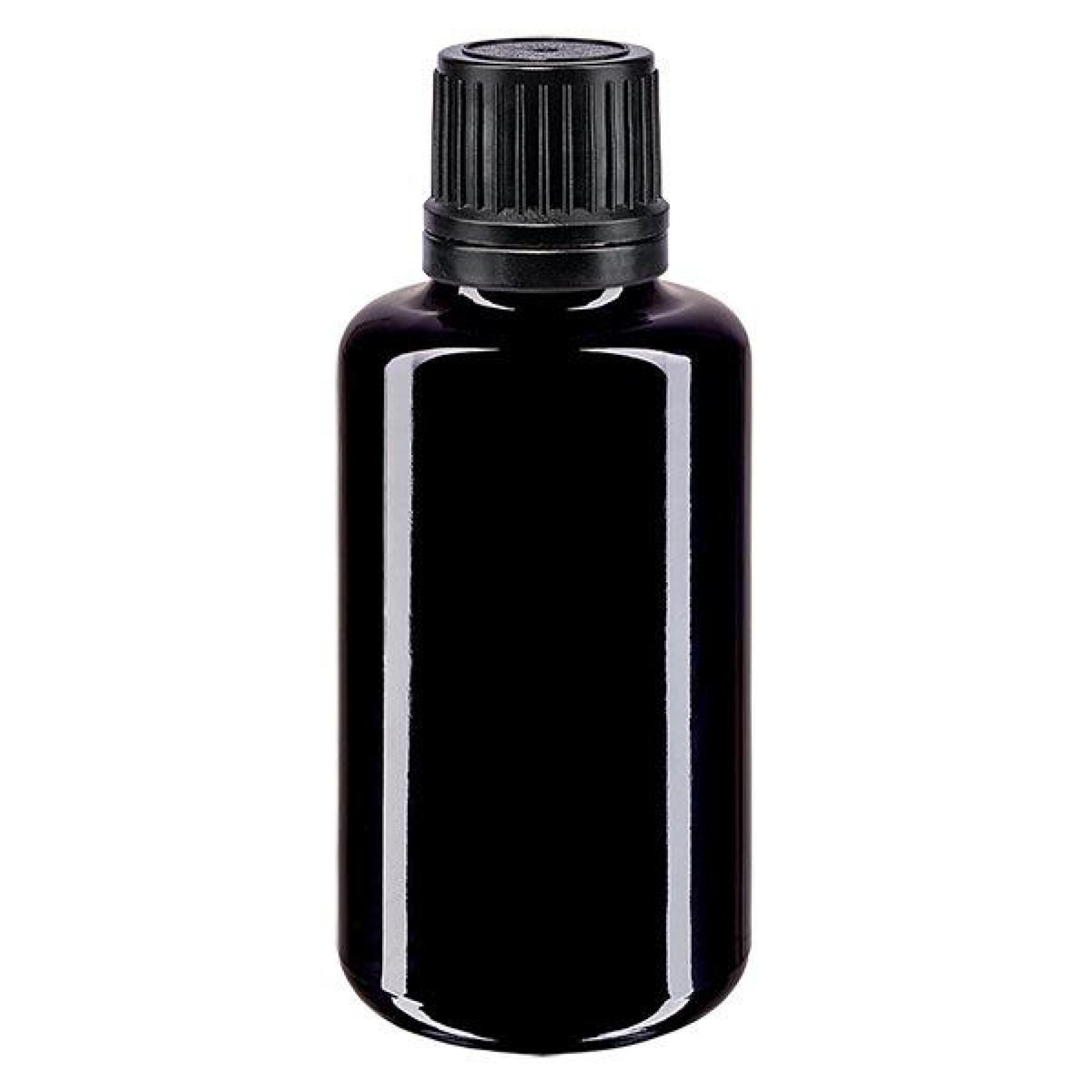Apothekenflasche violett 30ml Tropfverschluss Giessring 1mm schwarz Originali...