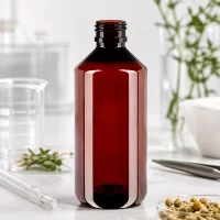 Robuste braune Kunststoffflasche 1000ml PET UV-geschützt für medizinische Flüssigkeiten