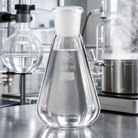 Erlenmeyerkolben 300ml mit dichtem Verschluss und Normschliff 29/32 für sichere Lagerung