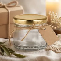 Wiederverwendbare Mini-Konservengläser 33ml mit goldenem Deckel für Vorratshaltung UNiTWIST