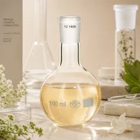 Wissenschaftlicher Glaskolben mit ergonomischer Form - 100ml Volumen für Forschung und Analyse