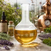 Professioneller Stehkolben 250ml Enghals für Kräuterextraktion und Laborarbeiten