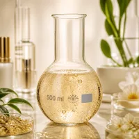 Klassischer Rundkolben 500ml mit Weithals-Design aus hochwertigem Laborglas