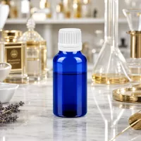 Lichtgeschützte blaue Glasflasche 20ml mit OV-Verschluss für optimale Wirkstoffkonservierung