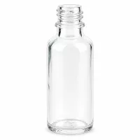Kompakte 30ml Glasflasche ApoGlas in klassischer Apothekerform für präzise Dosierung
