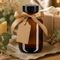 Braunglasflasche 500ml Weithalsgröße mit dichtem Schraubdeckel für Naturprodukte