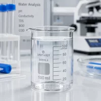 Graduiertes Laborglas 100ml niedrige Griffinform aus Borosilikat für präzise Flüssigkeitsmessung