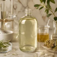 UNiTWIST ClearLine 100ml Glasflasche mit Schraubverschluss-Gewinde DIN18 für ätherische Öle geeignet