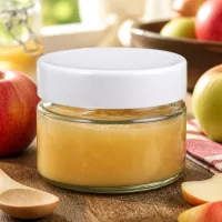Kleines UNiTWIST Rundglas 130ml weißer Deckel für hausgemachte Aufstriche und Marmeladen