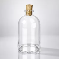 Vintage Glasflasche 100ml mit Korkstopfen 11/14mm für Deko und Aufbewahrung