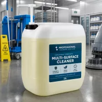 Transluzenter gelblicher Kanister 30 Liter mit Pumpaufsatz für Bodenreiniger