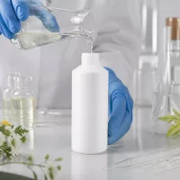 Zylindrische weiße HDPE Flasche 100ml für Naturkosmetik und Pharmazieprodukte geeignet