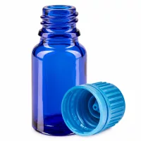 UV-Schutz Glasflasche 10ml in Blau schützt lichtempfindliche Inhaltsstoffe optimal
