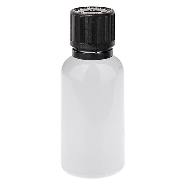 30ml Tropfflasche 1mm schwarz Originalitätsverschluss Kindersicherung Blinden...