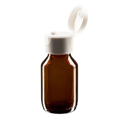 50ml Medizinflasche braun, mit Klappverschluss ApoGlas