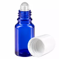 Handliche 10ml Rollerball-Flasche in Kobaltblau für DIY Kosmetik und Öle