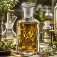 Verschließbare Klarglasflasche 100ml Enghals Rundschulter für Tinkturen Öle Laborgebrauch