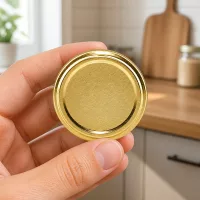 Handtellergroßer goldener Schraubverschluss 63mm TO63 UniTwist