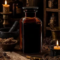 Dunkle Vierkantflasche 350ml braun lichtgeschützt mit Glasstopfen für Naturheilkunde