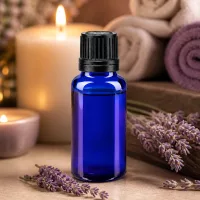 20ml blaue Rollerflasche STD aus hochwertigem ApoGlas für Naturkosmetik und ätherische Öle