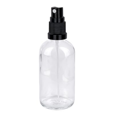 ClearLine Glassprayflasche 100ml transparent schwarz ideal für Parfum und Lotionen