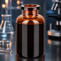 Hochwertige Injektionsflasche 20ml aus bernsteinfarbenem Borosilikatglas für Injektabilia