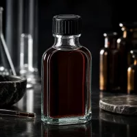 Kompakte 50ml Klarglasflasche Meplat mit dichtem Schraubverschluss für pharmazeutische Nutzung
