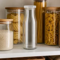 UNiTWIST 150ml Flasche Glas weißer Deckel Größenvergleich Vorratsgläser Küche