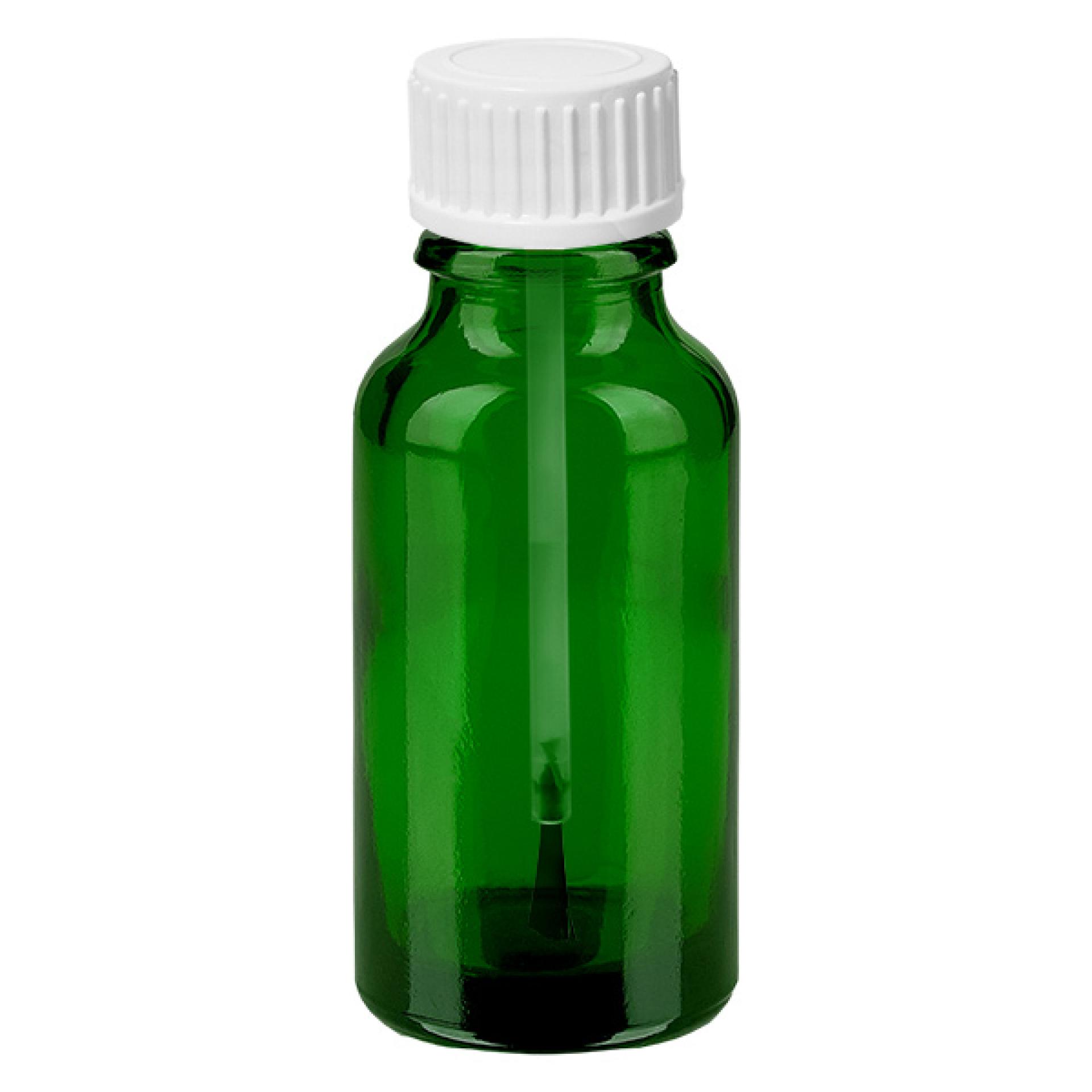 20ml Pinselflasche weiß Standardverschluss GreenLine UT18/20