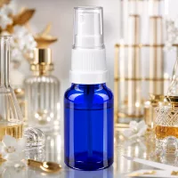 Vielseitige 10ml Sprayflasche transparent blau für Aromatherapie und Hautpflege