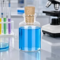 Vintage Glasflasche 30ml mit Korkverschluss 11/14mm als dekoratives Aufbewahrungsgefäß für Flüssigkeiten