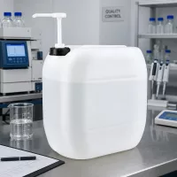 Säurebeständiger Chemikalienkanister 30L mit Dosierpumpe für Labor und Industrie
