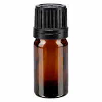5ml Braunglas Flasche GR OV schwarz Apothekenqualität UV-Schutzglas
