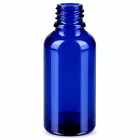 30ml Roll-On Flasche blau mit Standard Hals UT18/30 für Serum und Hautpflege