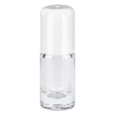 Apothekenflasche klar 5ml Roll-On Verschluss weiß