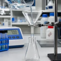 Standardtrichter mit 60mm Öffnungsweite aus hitzebeständigem Kalk-Soda-Glas für Labore
