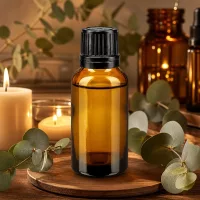 Dunkle Apothekerflasche 20ml mit kindersicherem OV-Verschluss schwarz Braunglas