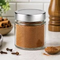 135ml Rundglas BasicSeal Deckel silber Gewürzaufbewahrung Zimt Nelken Küche Gewürzglas Vorratsbehälter
