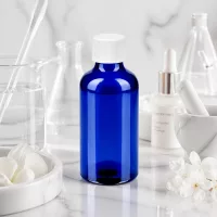 Professionelle 50ml Vorratsflasche in Apothekenqualität mit weissem Standardgewinde