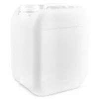 5 Liter Industrie Kanister weiß ohne Deckel mit Griffmulde und Schraubhals