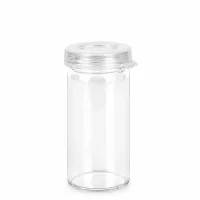 Leeres zylindrisches Klarglas 5ml mit Schnappdeckel für pharmazeutische Anwendungen