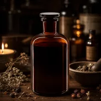 Historische Apothekenform 500ml Braunglas Flasche Enghals Glasstopfen Kräuteraufbewahrung