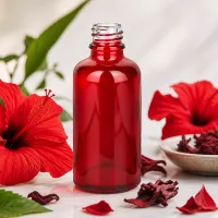 50ml Medizinflasche RedLine UT18/50 UNiTWIST aus UV-beständigem Rotglas für lichtempfindliche Substanzen