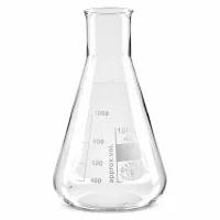 Hochwertiger Weithals-Erlenmeyerkolben 200ml aus hitzebeständigem Glas für den Laborbereich