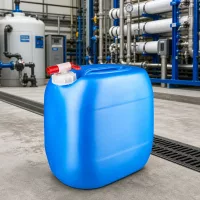 Stapelbarer PE-Kanister 30 Liter in Blau mit Auslaufhahn für industriellen Einsatz