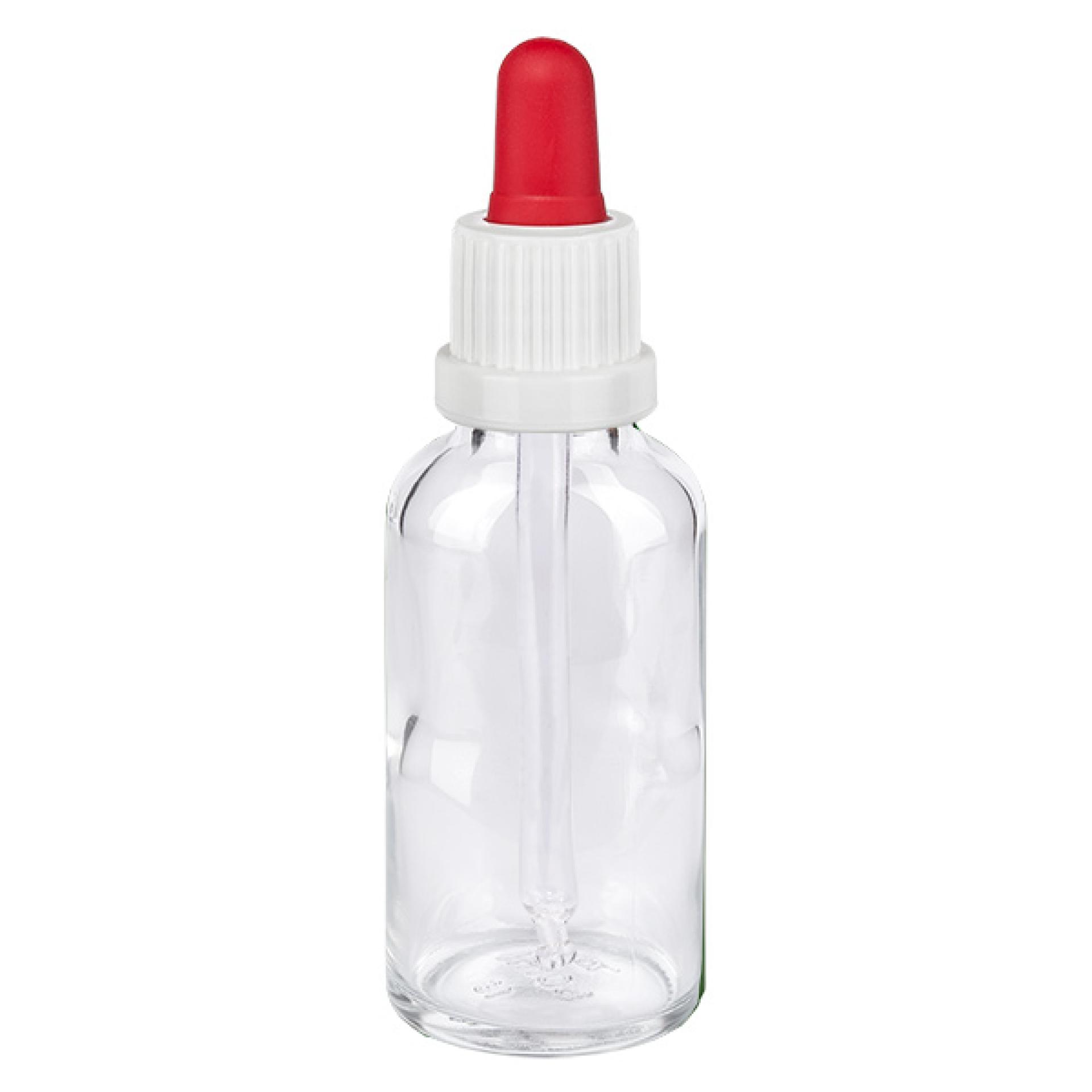 30ml Pipettenflasche weiß/rot Originalitätsverschluss ClearLine UT18/30