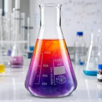 Erlenmeyerkolben 200ml Weithals aus säureresistentem Glas für aggressive Chemikalien