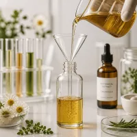 Professioneller Kalk-Soda-Glastrichter 45mm für Apotheken und wissenschaftliche Anwendungen